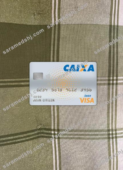 Brazil Caixa bank visa debit card photolook front